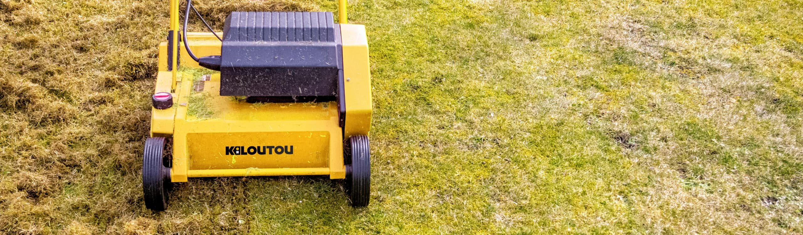 Escarificador de césped de gasolina