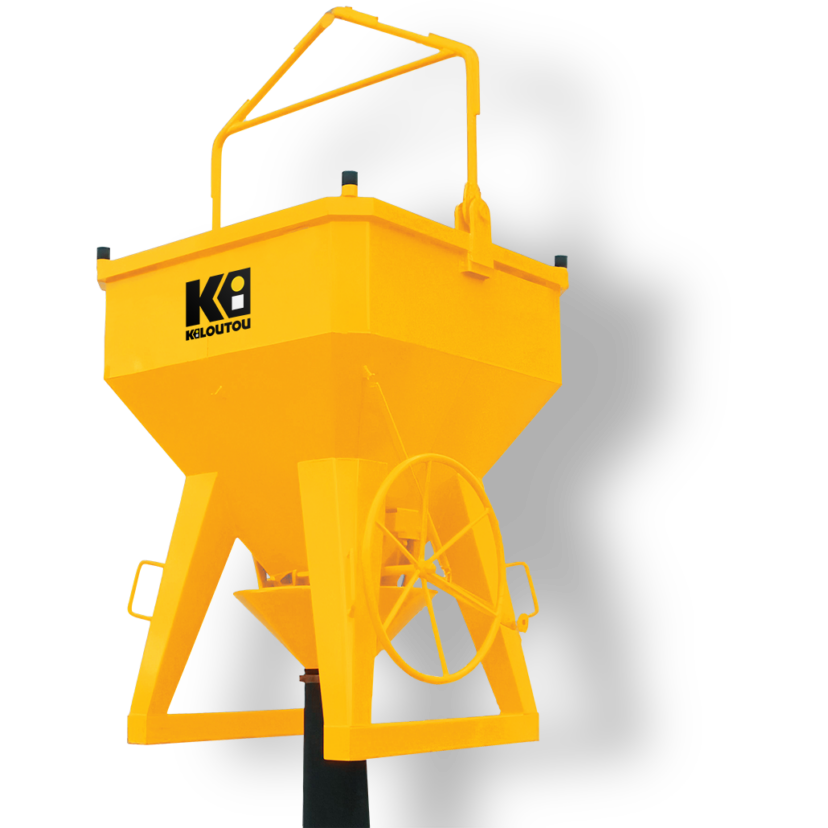 Cubo de hormigón de descarga central – 800 L