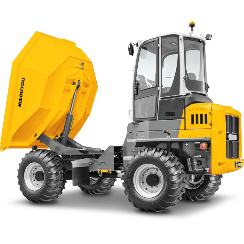 Dumper térmico descarga frontal y altura sobre ruedas – CU 9000 kg
