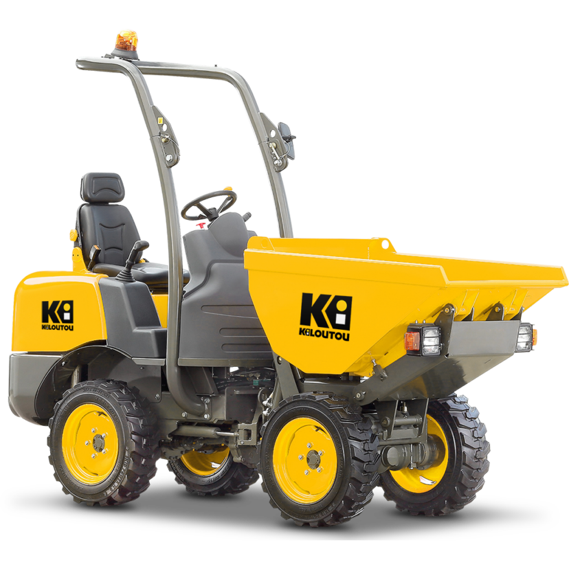 Dumper térmico descarga frontal y altura sobre ruedas – CU 1000 kg