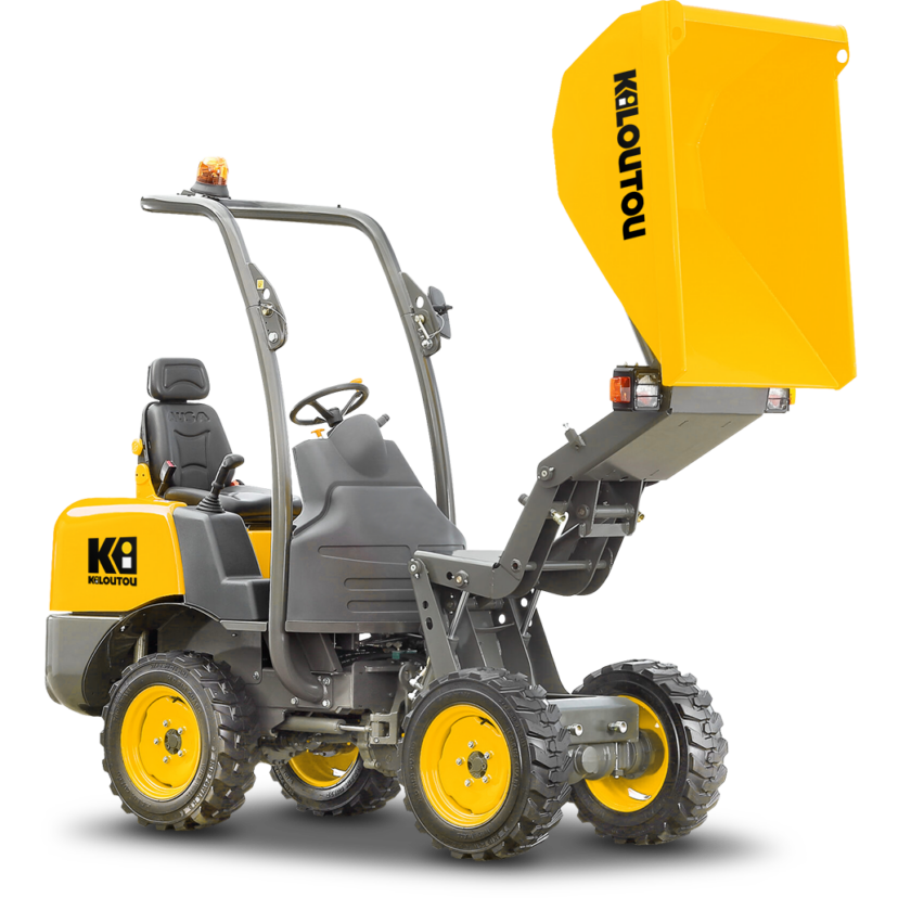 Dumper térmico descarga frontal y altura sobre ruedas – CU 1000 kg