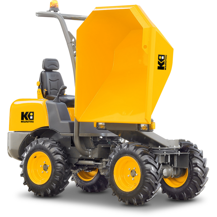 Dumper térmico descarga giratoria sobre ruedas – CU 1000 kg