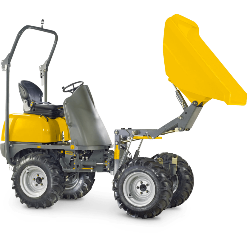 Dumper térmico descarga frontal y altura sobre ruedas – CU 1200 kg