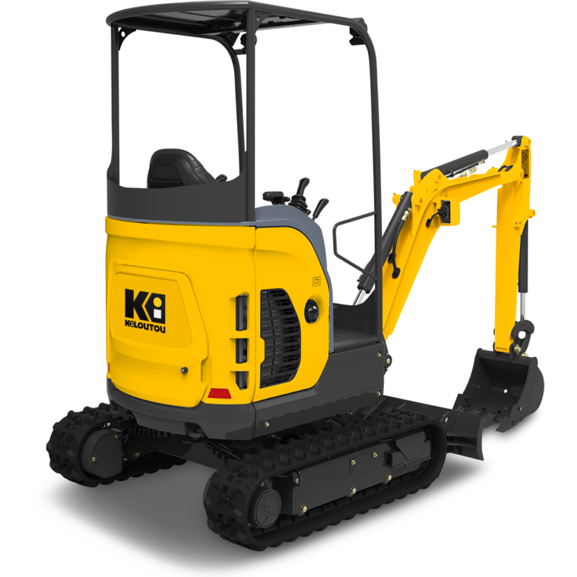 Mini-excavadora térmica con cabina sobre orugas – 1,63 t