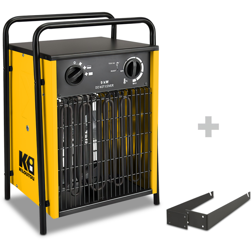 Calefactor eléctrico de aire caliente – 9 kW – 110 m³