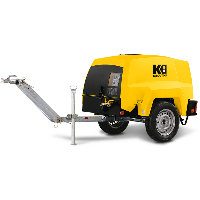 Compresor de aire diesel con remolque – 7 bar – 2000 L/min
