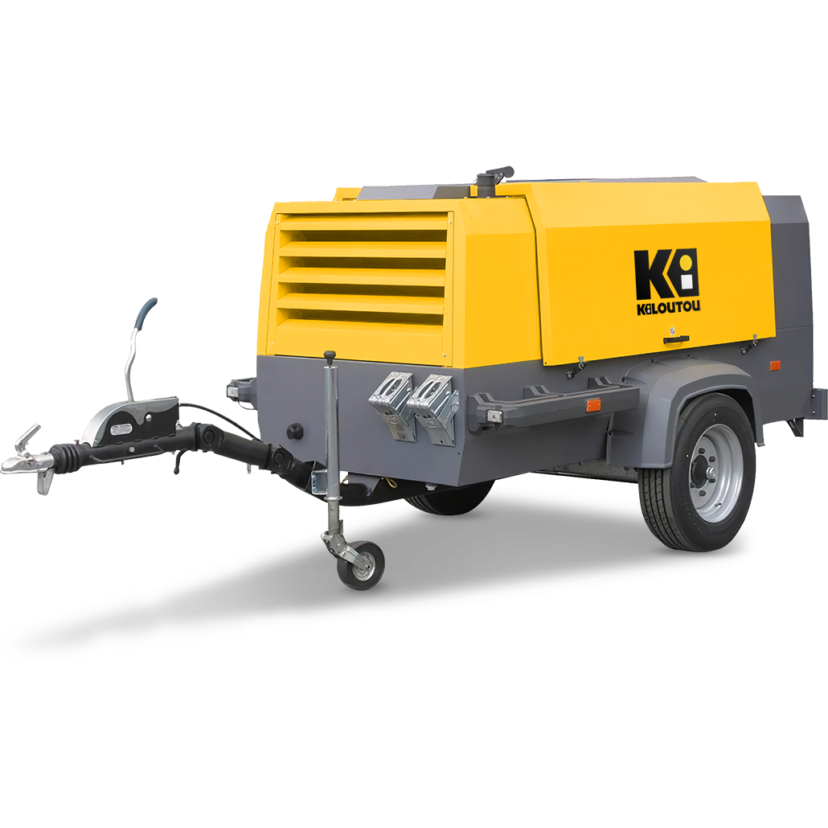 Compresor de aire diesel con aerorefrigerante con remolque – 7/14 bar – 11300 L/min