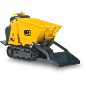 Mini-dumper térmico descarga frontal sobre orugas – CU 700 kg