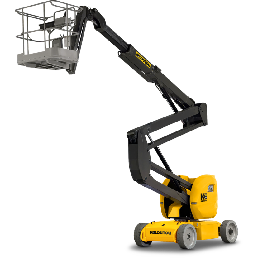 Plataforma elevadora articulada eléctrica industrial – 15,00 m – alcance max. 7,60 m