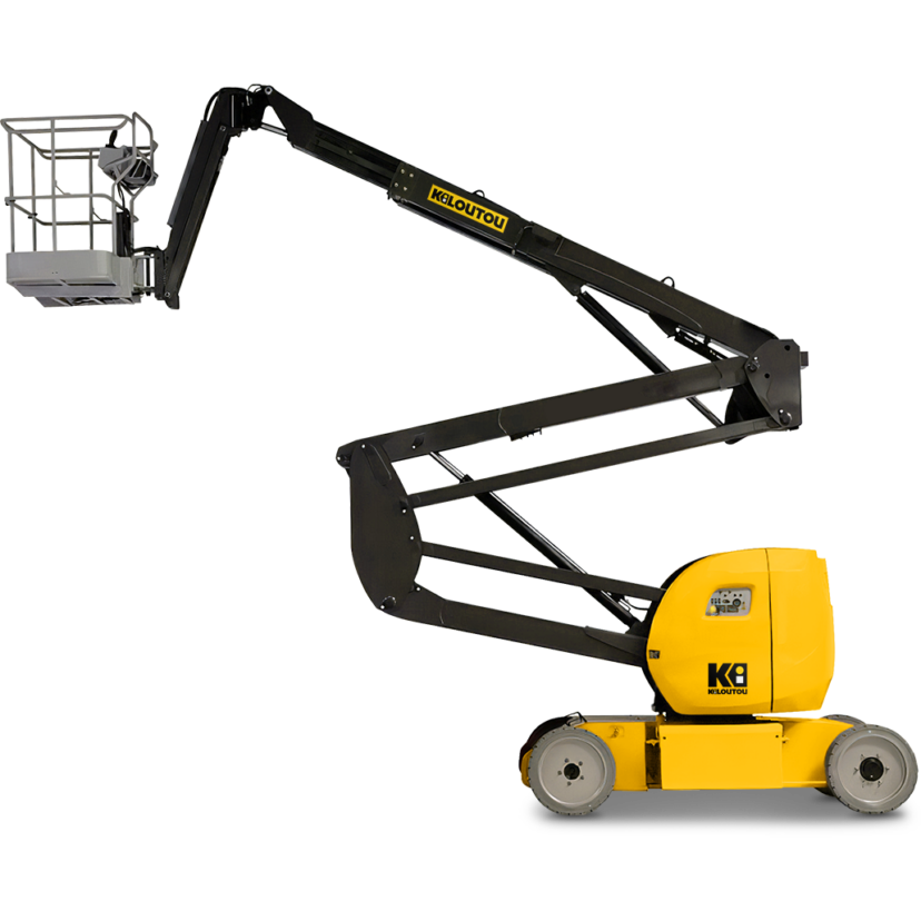 Plataforma elevadora articulada eléctrica industrial – 15,00 m – alcance max. 7,60 m