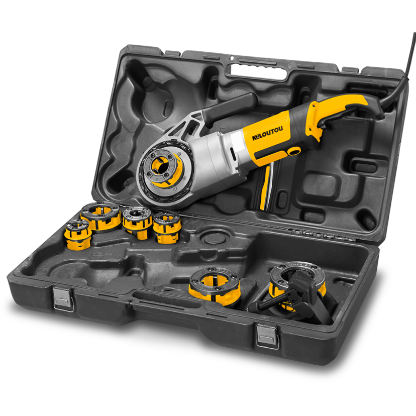 Roscadora de tubos eléctrica portátil
