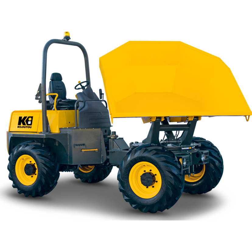 Dumper térmico descarga giratoria sobre ruedas – CU 6000 kg