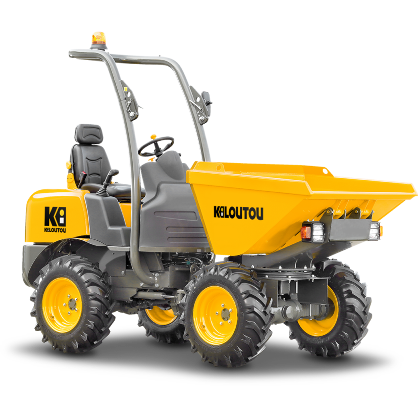 Dumper térmico descarga giratoria sobre ruedas – CU 1500 kg