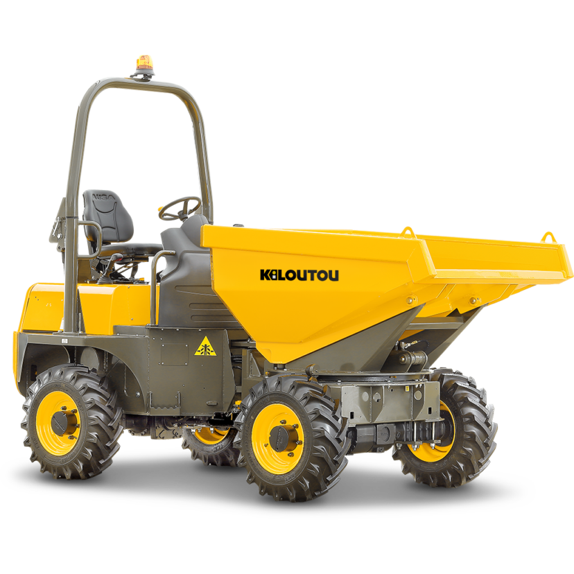 Dumper térmico descarga giratoria sobre ruedas – CU 2000 kg