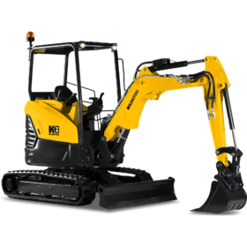 Mini-excavadora urbana térmica con toldo sobre orugas – 2,25 t