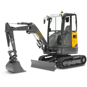 Mini-excavadora térmica con cabina sobre orugas – 2,59 t