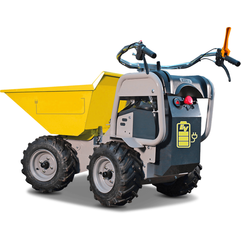 Mini-dumper térmico sobre ruedas – CU 300 kg