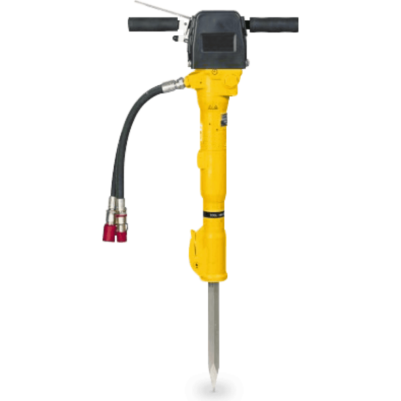 Martillo-demoledor hidráulico con motobomba y manguera – 25 kg – 85 J
