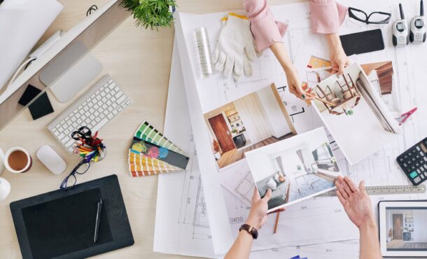 Realizar el diseño interior de un edificio o de una casa