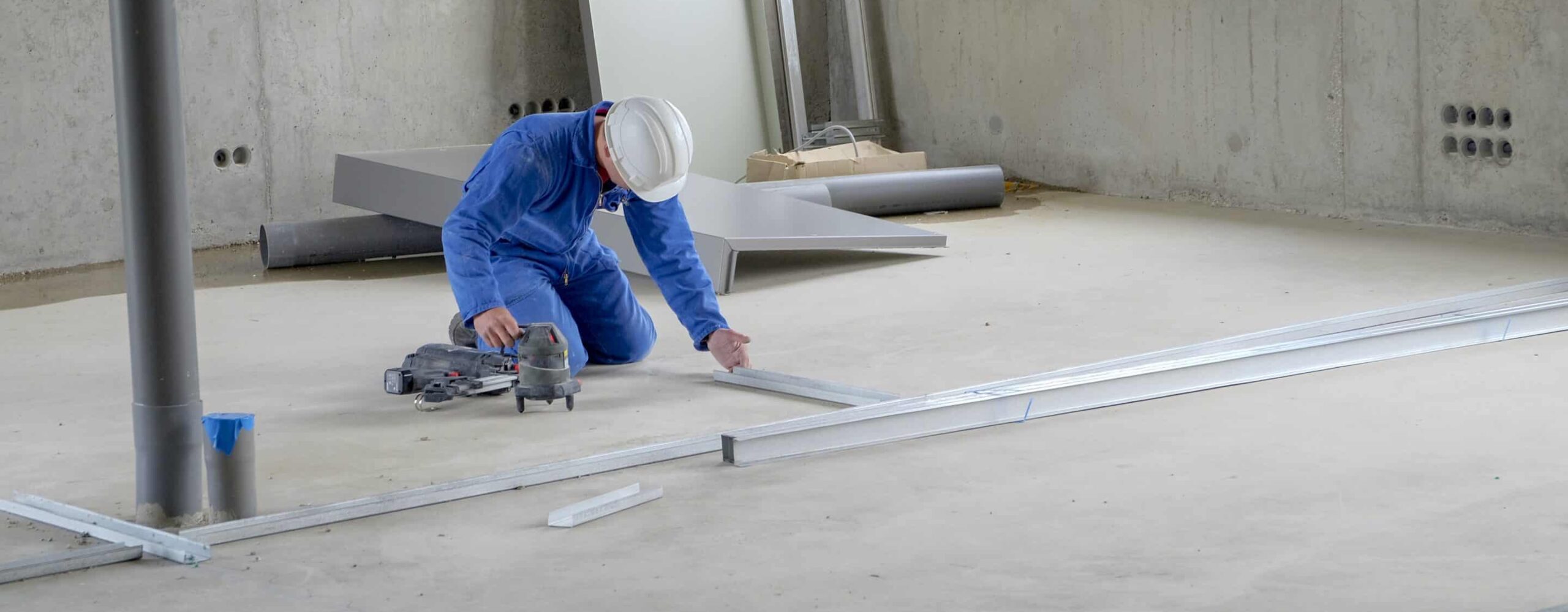 Las herramientas del instalador de placas de yeso