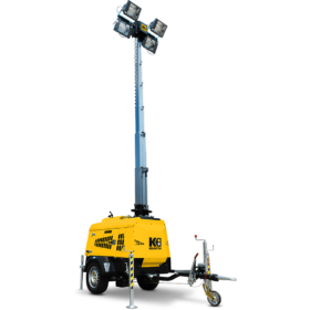Lichtmast auf Anhänger – 4 x 1000 W – 7,00 m