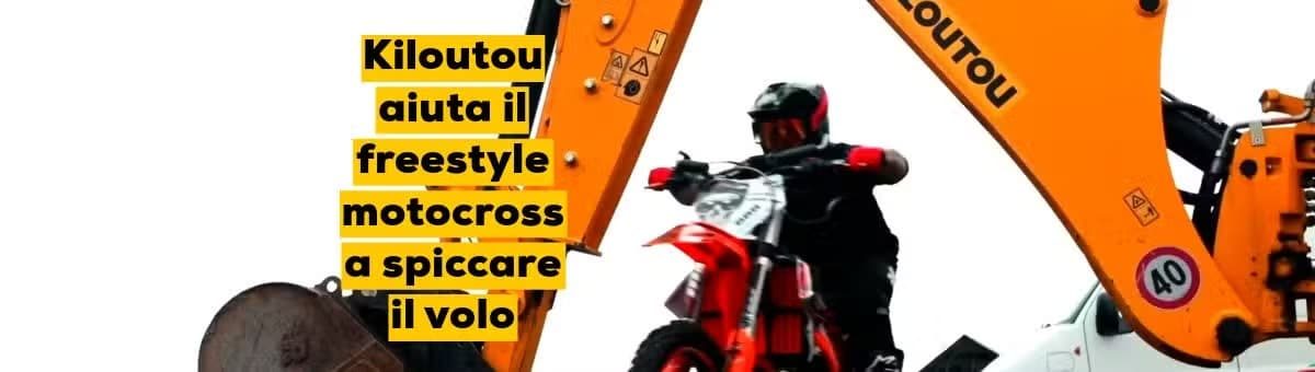 Kiloutou aiuta il motocross freestyle Mattia Cavalli a spiccare il volo