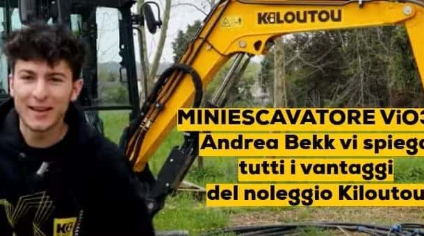 Miniescavatore ViO38: Andrea Bekk vi spiega tutti i vantaggi del noleggio Kiloutou