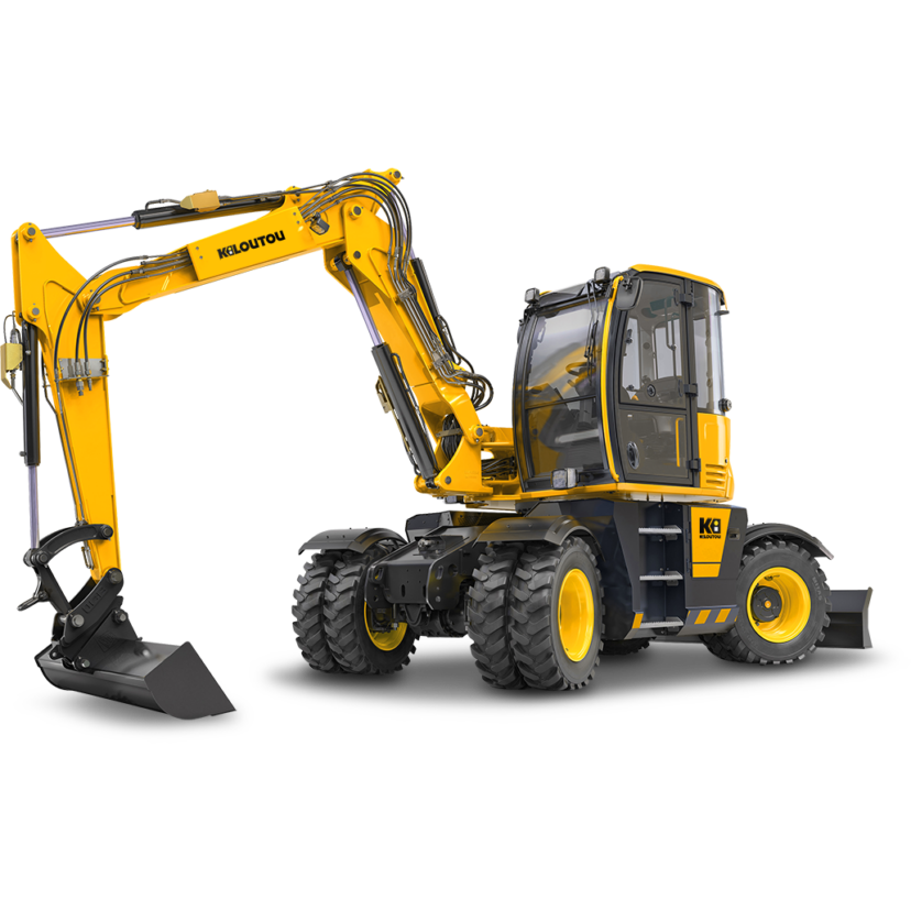 Escavatore termico gommato a braccio monolitico – 12,00 t