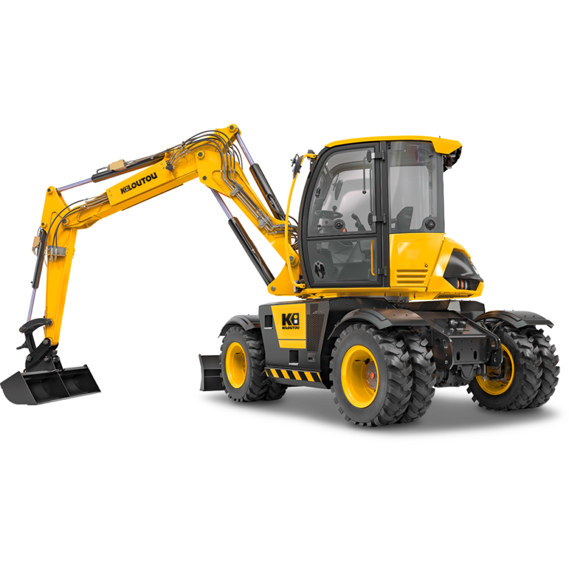 Escavatore termico gommato a braccio monolitico – 12,00 t