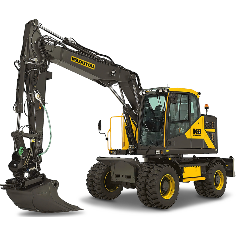Escavatore termico gommato a braccio monolitico – 14,70 t
