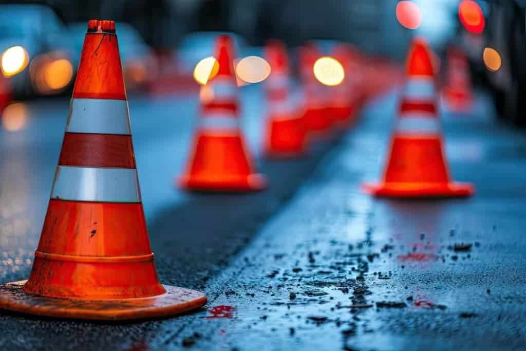 La segnaletica temporanea del cantiere stradale