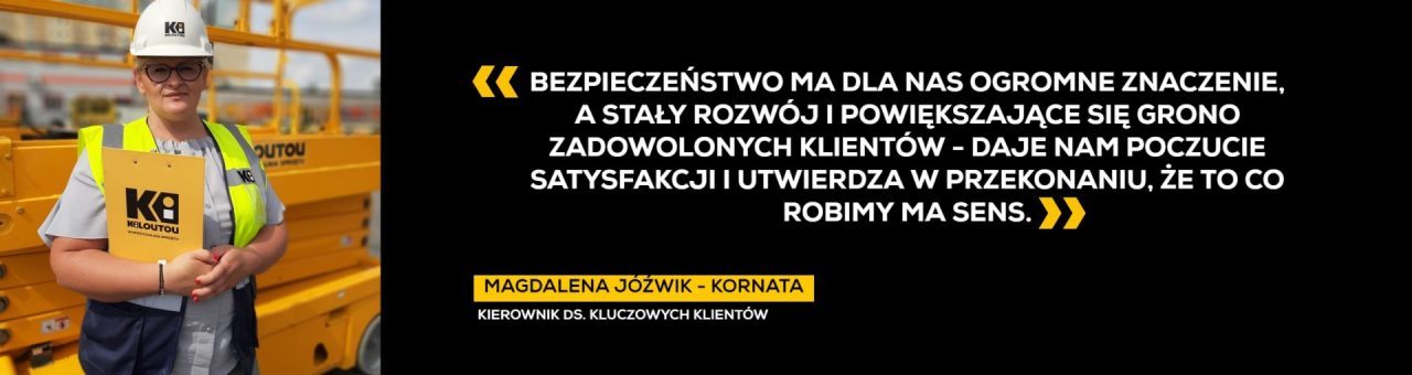 Wywiad z Magdaleną Jóźwik – Kornatą, ekspertem w Kiloutou Polska