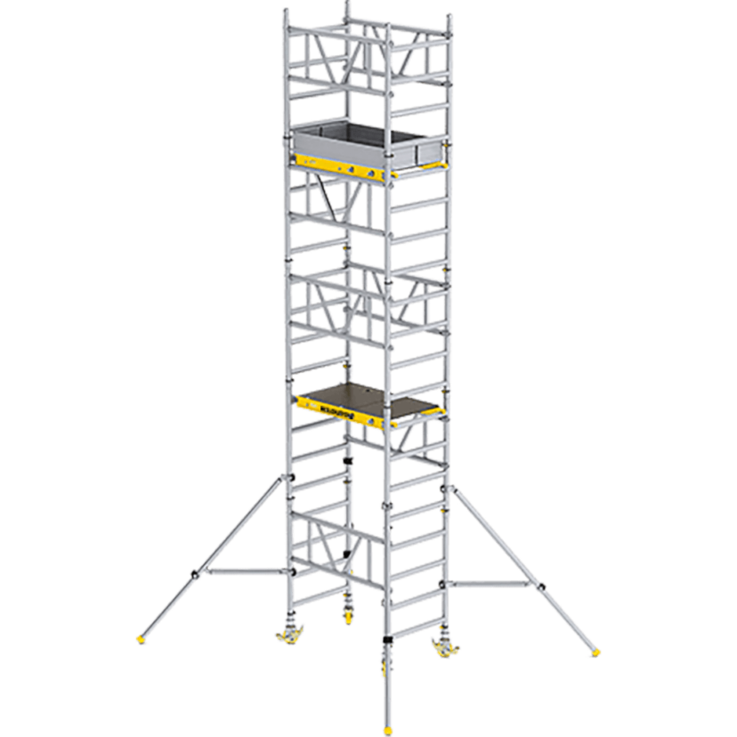 Rusztowanie aluminiowe – 4,20 m – 1,27 × 0,83 m