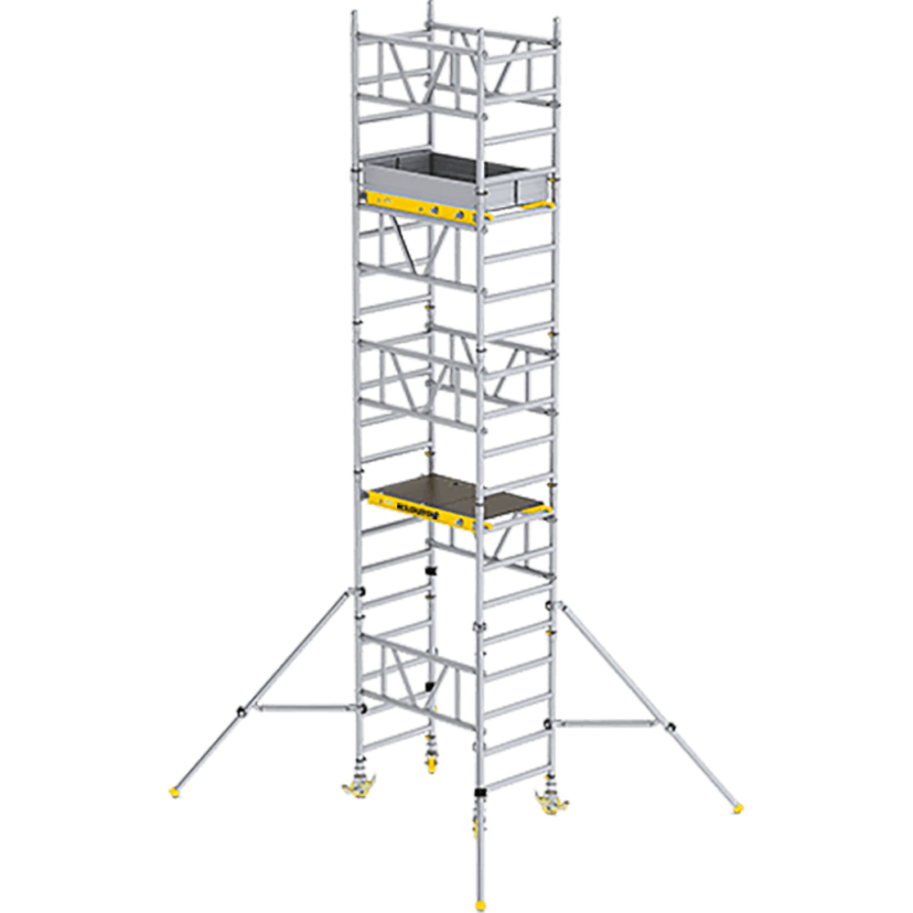 Rusztowanie aluminiowe – 6,20 m – 1,27 × 0,83 m