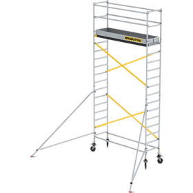 Rusztowanie aluminiowe jezdne długie – 7,20 m – 2,45 × 0,75 m