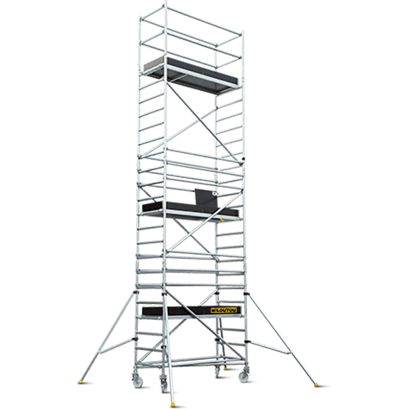 Rusztowanie aluminiowe jezdne – 6,11 m – 2,00 × 1,35 m