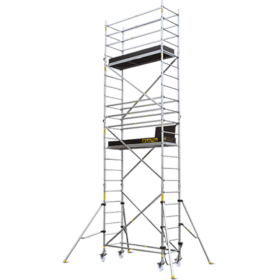 Rusztowanie aluminiowe jezdne – 7,16 m – 1,90 × 0,52 m