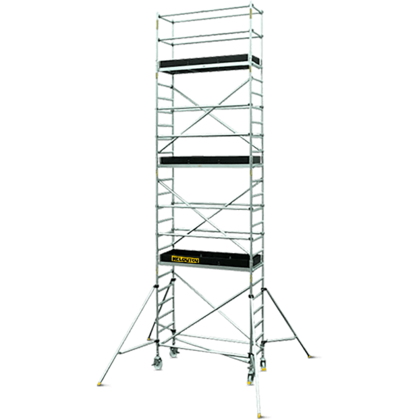 Rusztowanie aluminiowe jezdne – 8,07 m – 2,00 × 0,65 m