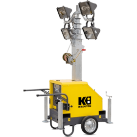 Maszt oświetleniowy metahalogen – 4 × 400 W – 2000 m²