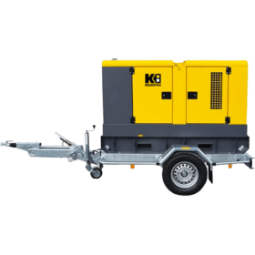 Agregat prądotwórczy na przyczepie wyciszony – Diesel – 60,0 kVA – 230 / 400 V