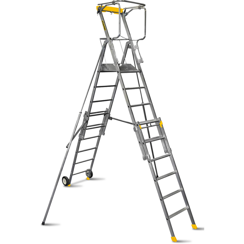 Drabina z podestem rozstawna – 4,30 m