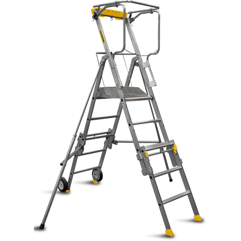 Drabina z podestem rozstawna – 3,65 m