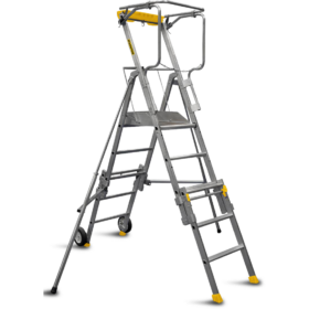 Drabina z podestem rozstawna – 3,65 m