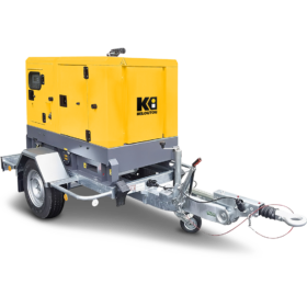 Agregat prądotwórczy na przyczepie wyciszony – Diesel – 17,0 kVA – 230 / 400 V – Stage V