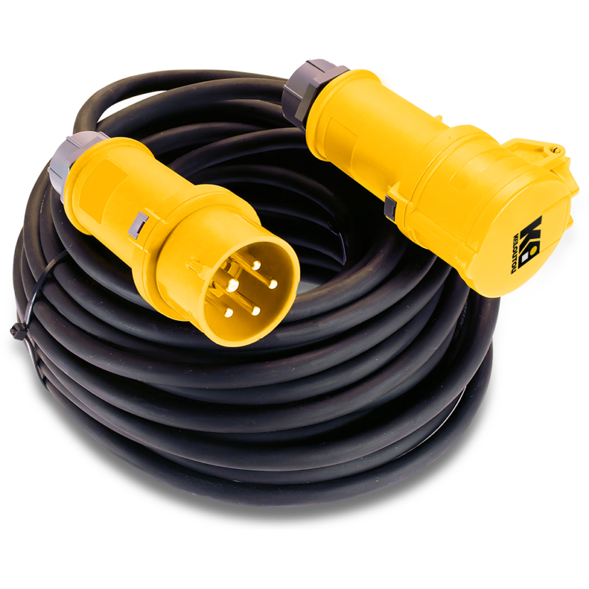 Przedłużacz elektryczny trójfazowy – 20 m  – 1 gniazdo – 32 A