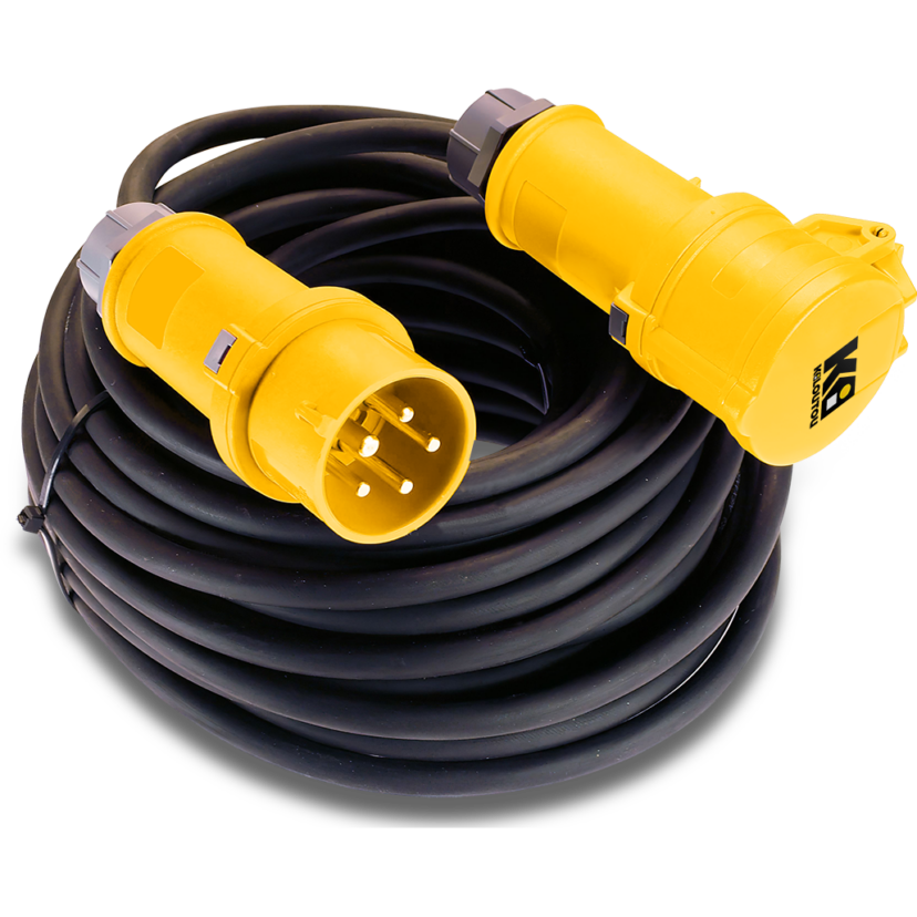 Przedłużacz elektryczny trójfazowy – 10 m  – 1 gniazdo – 16 A