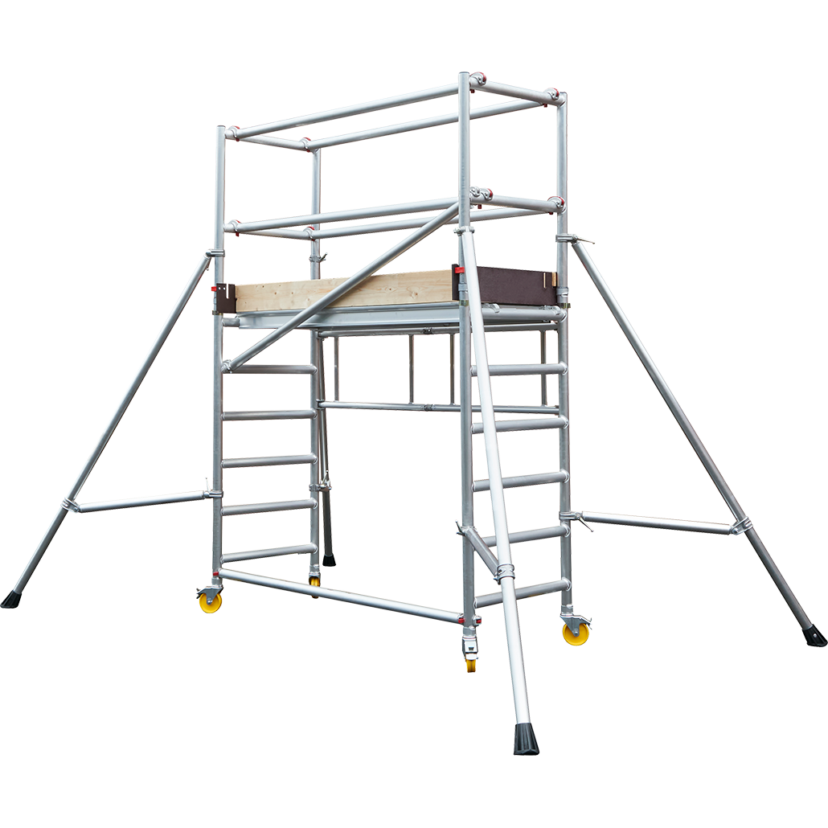 Rusztowanie aluminiowe jezdne – 3,80 m – 1,92 × 0,74 m