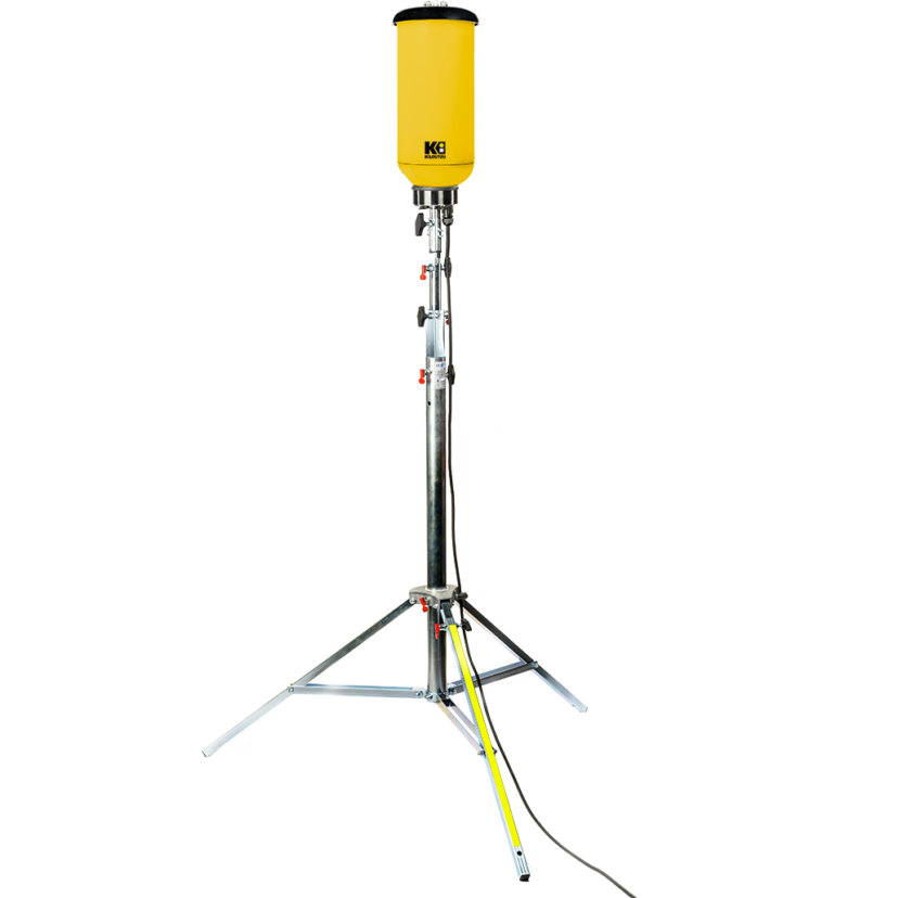 Maszt oświetleniowy LED – 0,64 kW – 2400 m²