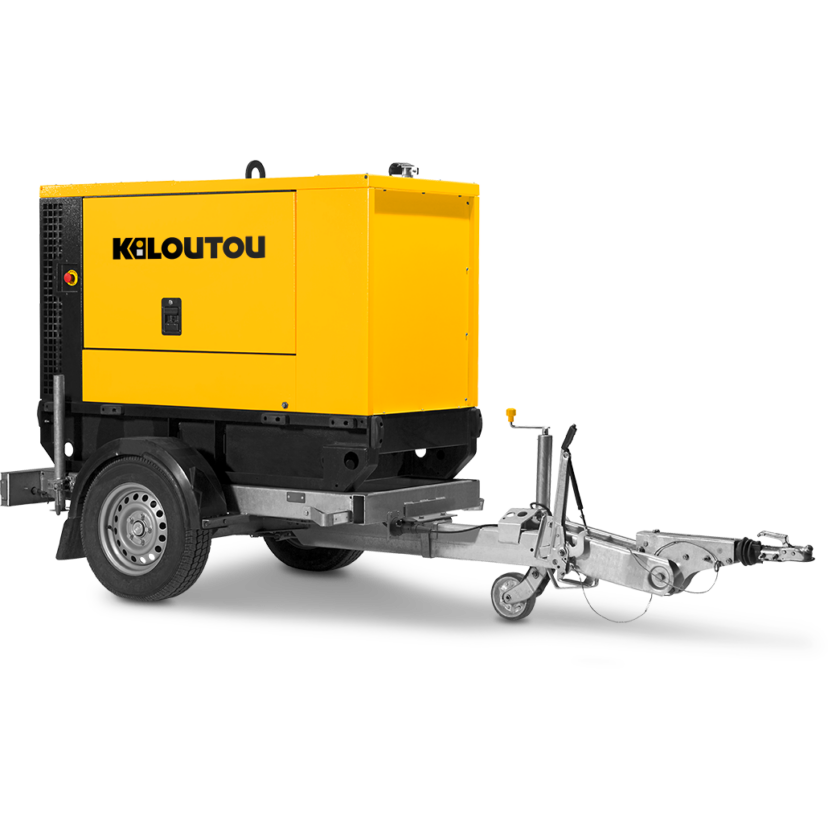 Agregat prądotwórczy na przyczepie wyciszony – Diesel – 40,0 kVA – 230 / 400 V – Stage V