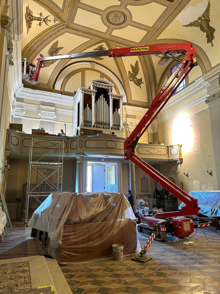 Hinowa LL 23.12 al lavoro a Gradisca d'Isonzo Kiloutou Italia